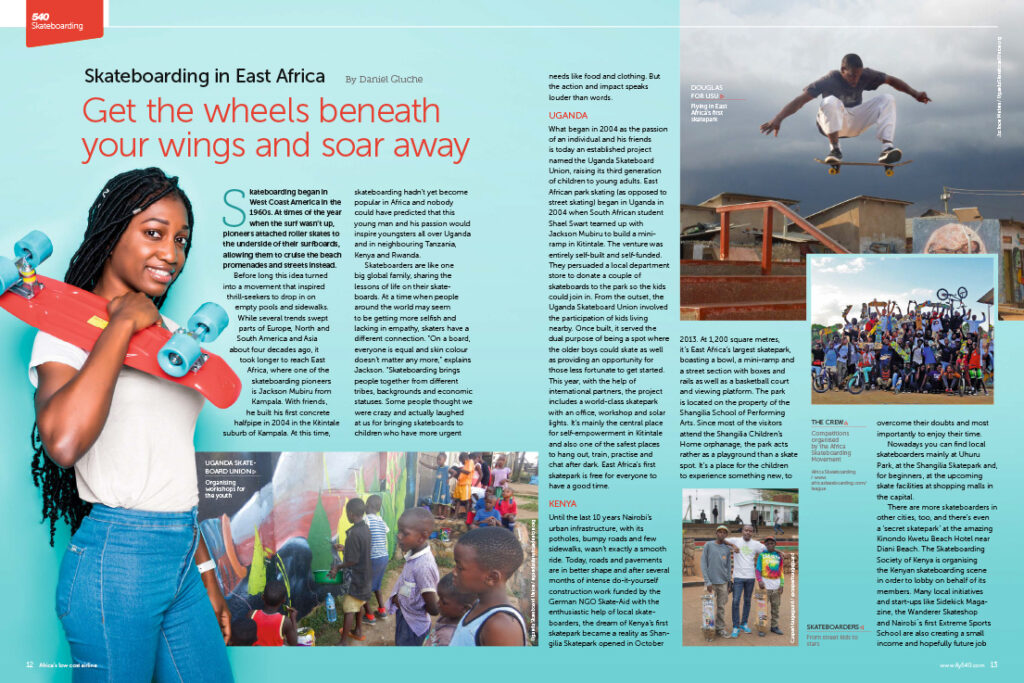 Unsere erste Veröffentlichung über unseren Verein und Skateboarding in Ostafrika